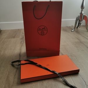 Hermes box and shopping bag
